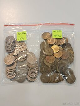 Mince 5,10,20,50, halierov - 3