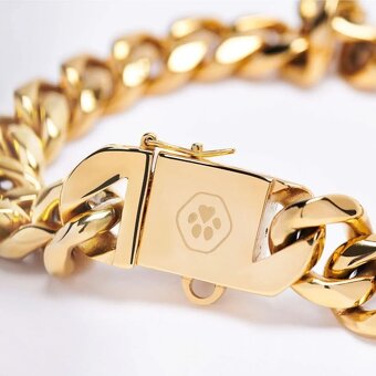 Krasny pozlatený obojok 18k zlatom. 60eur - 3