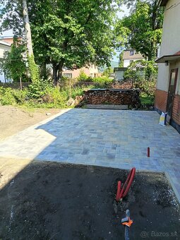 Pokládka zámkovej dlažby, ploty , palisády - 3