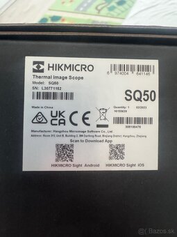 Termo HIKMICRO Stellar SQ50 1.0 - 3