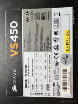 Corsair VS450 450W - Napájací zdroj do PC - 3