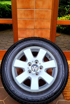 alu R16 5x120 orig. VW T5, T6 Multivan, Caravela, zimné pneu - 3