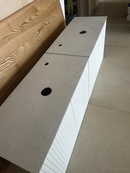 Umyvadlová skrinka biela Nová White 80x58x40 - 3