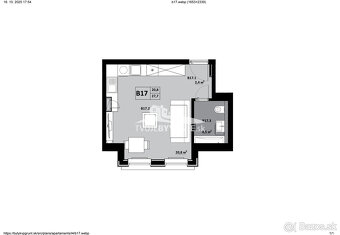 1 izbový byt KVP Grunt č. 17 - 3