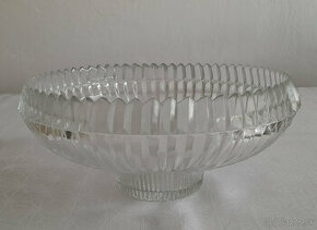 Misa na ovocie, retro brúsený košík, svietnik, solnička - 3