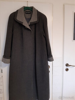 Dámsky kabát tmavošedý č.50 - 3
