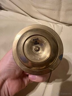 Indicky kovový svietnik na jednu sviečku - 3