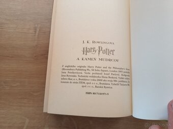 Harry Potter Kameň Mudrcov 1., 2000, 1.vydanie - 3