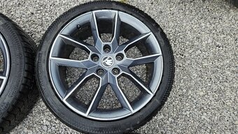 Škoda Octavia RS 225/40 R18 hliníkové disky + zimné pneu - 3