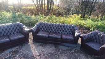 Kožená sedacia súprava 3+2+1-CHESTERFIELD - 3