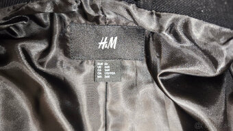 Pánsky čierny kabát H&M - 3