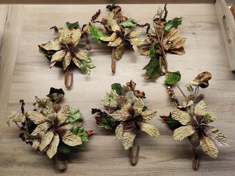 Vianočné ozdoby - kvety - 3