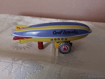 Stará plechová hračka - Zeppelin - 3