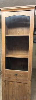 Vitrina so sklom 1 dverová dub - NOVA - 3