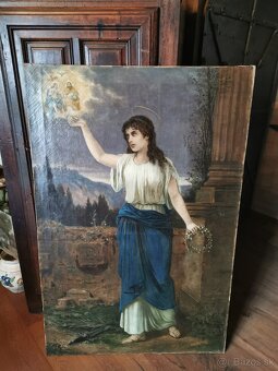 Predám veľký starý obraz z roku 1889 - 3