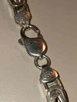 Strieborný náramok - královský vzor - 3