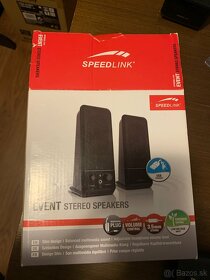 Predám reproduktory Speed Link Event Stereo Speakers - 3