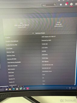XFX AMD Radeon 7800xt 16GB - 3