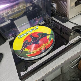 THORENS TD-318...Auto Stop , Shure , čierný klavírny lak.... - 3