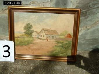 Obrazy pekné olejomaľby na plátne 9 kusov - 3