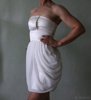 Korzetové šaty satén a šifón I Love Link veľ.32 - 3