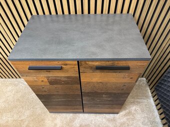 Komoda BERNO 7 – matera / old style tmavá – TOP stav - 3