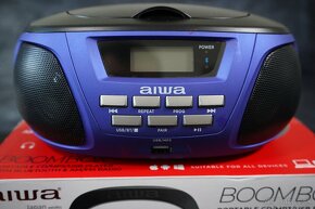 Rádio Boombox AIWA BBTC-300 CD/FM/MP3,USB, BT - modrý - nový - 3