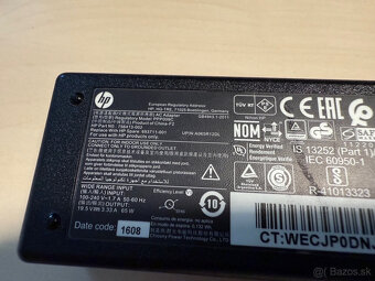 Predám nabíjačku pre notebook HP 65W - 3