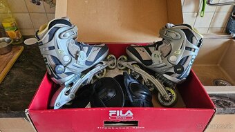 inline korčule Fila + chrániče rúk, lakťov a kolien - 3