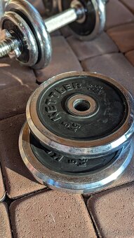 🏋️♂️ Jednoručné činky Kettler – 2×20 kg (nemecká kvalita) - 3