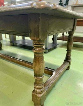 Konferenčný stolik, masív , v 45, d 130, s 60 cm, - 3