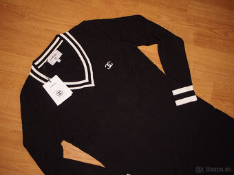 Chanel dámske pletené šaty čierne - 3