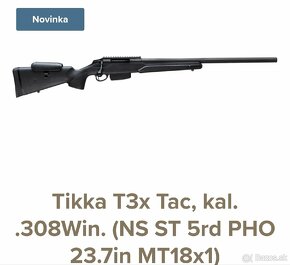 Tikka T3X model TAC, puška. - 3