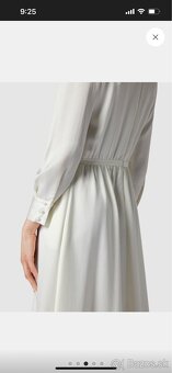 Hugo Boss biele midi saténové šaty - 3