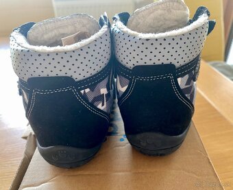 Detské zimné barefoot topánky Beda Black Moon s membránou 24 - 3