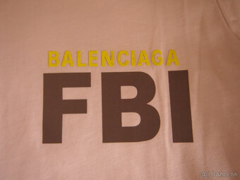 Balenciaga pánske tričko vzor FBI - 3