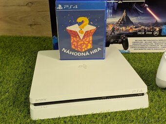 Sony Playstation 4 Slim biele 500GB 1 ovládač, 1 náhodná hra - 3