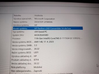HP Pavilón x360-dw1xx cena do 10.09.2025-109€ - 3