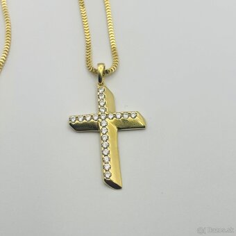 Zlatá retiazka s krížikom 585/1000 - 3
