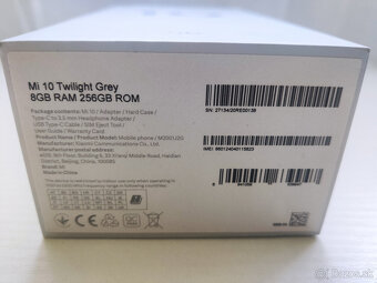 Xiaomi Mi 10 5G 8/256 GB 91% baterie - 3