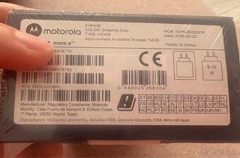 Nový, zabalený, ram 2gb+64gb pamäť , šedá farba - 3