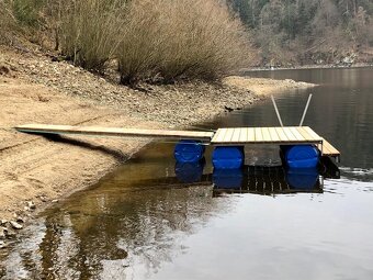 Plovoucí kotevní molo 2x3 metry s lávkou. nové - 3