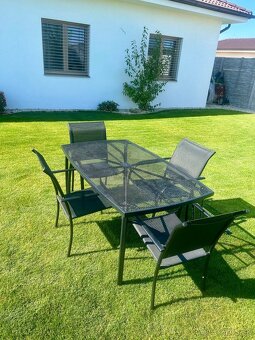 záhradný stôl + 4 stoličky - 3