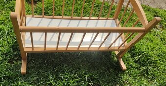 retro kolíska pre bábiku - 3