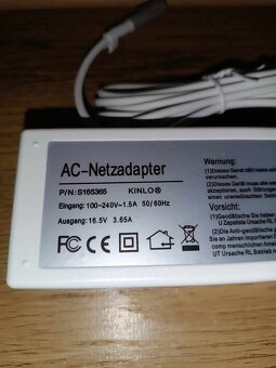 Nabíječka - adaptér pro Apple MacBook, 60W 3,65A 16,5V - 3