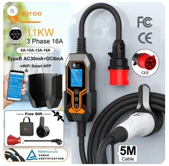 Predám NOVÚ nabíjačku WALLBOX 11kW/16A na elek. autá TYP 2 - 3