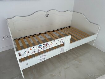 Detská drevená posteľ so zábranou 160x80 - 3