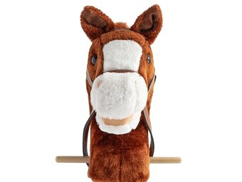 Hobby Horse so zvukom a kolieskami Bruno Baby Mix Brown - 3