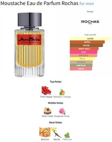 Pánsky parfum Rochas Moustache EDP 75ml + vzorka Missoni Wav - 3