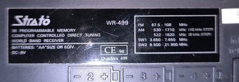 Predám tranzistorové rádio Strato WR-499 - 3